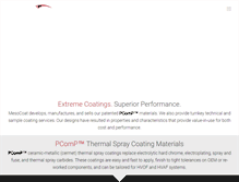 Tablet Screenshot of mesocoat.com
